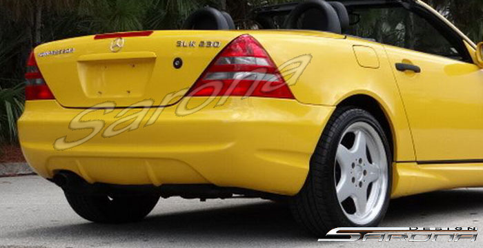 Custom Mercedes SLK  Convertible Rear Bumper (1998 - 2004) - $590.00 (Part #MB-042-RB)